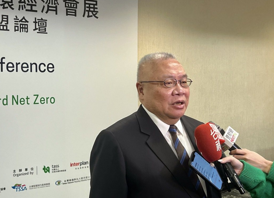 主辦單位台灣永續發展協會理事長賴樹鑫接受媒體聯訪，暢談TASS 2023的特色亮點。（圖片提供：經濟日報）