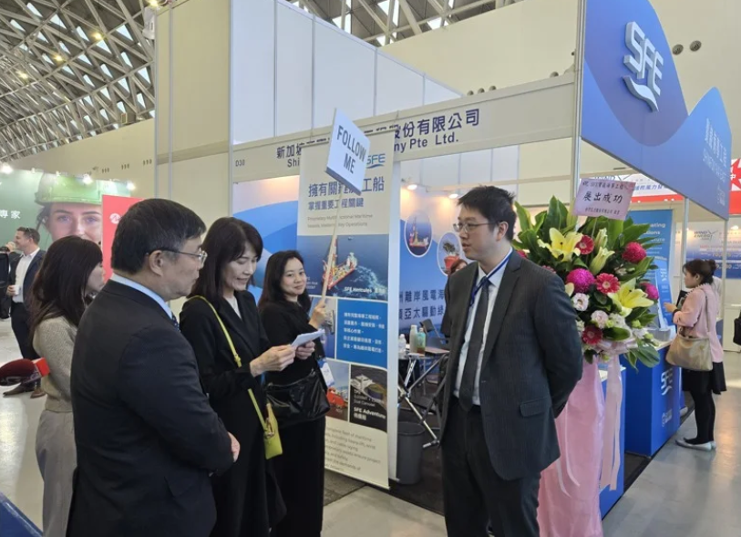 2025年亞太國際風力發電展今天在高雄展覽館展出。（圖片提供：聯合新聞網）
